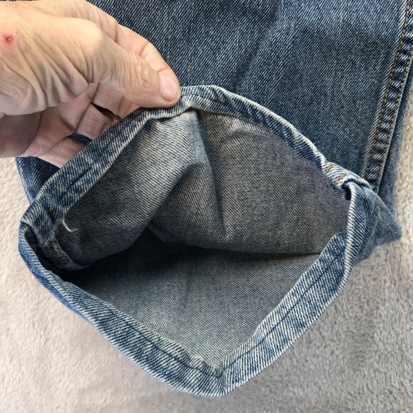 Levis Mens 505 Mens Jeans Size 38x32 Hemmed to 38x26 Straight - Picture 9 of 16